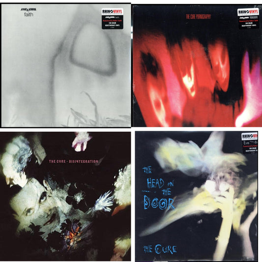 Cure - Head On The Door (180G) & Pornography (180G) & Faith (180G) & Disintegration - LP Vinyl Bundle