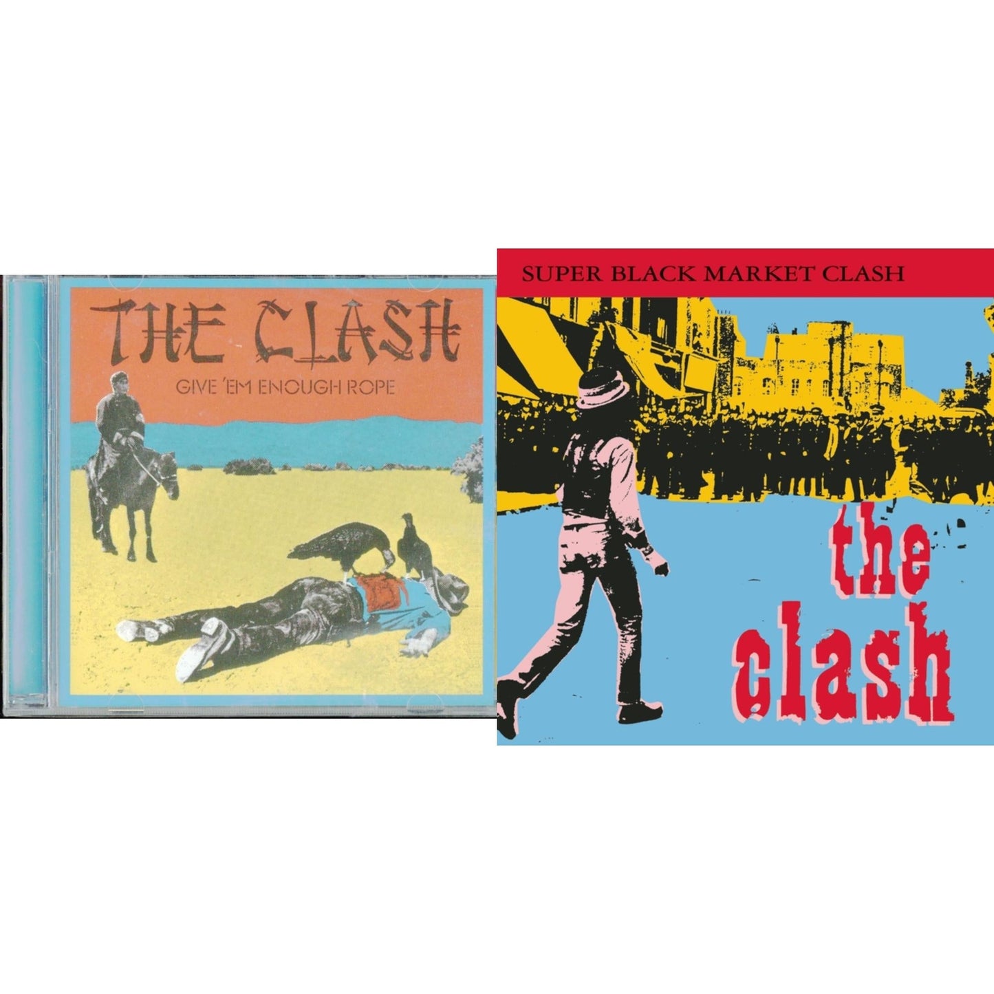 Clash - Give Em Enough Rope & Super Black Market Clash - CD Bundle