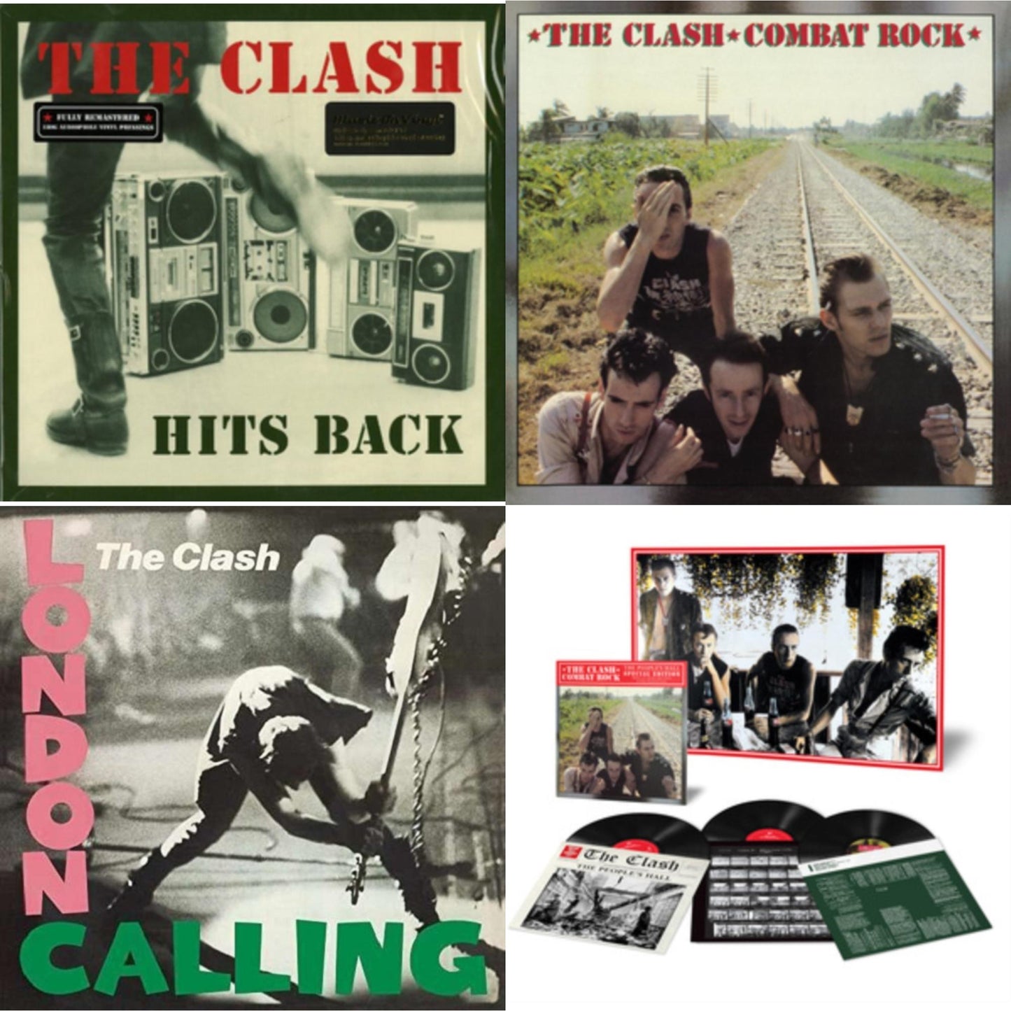 Clash - Combat Rock + The People's Hall (Special Edition/3LP/180G) & Hits Back (180G) & Combat Rock (180G/Remastered) & London Calling