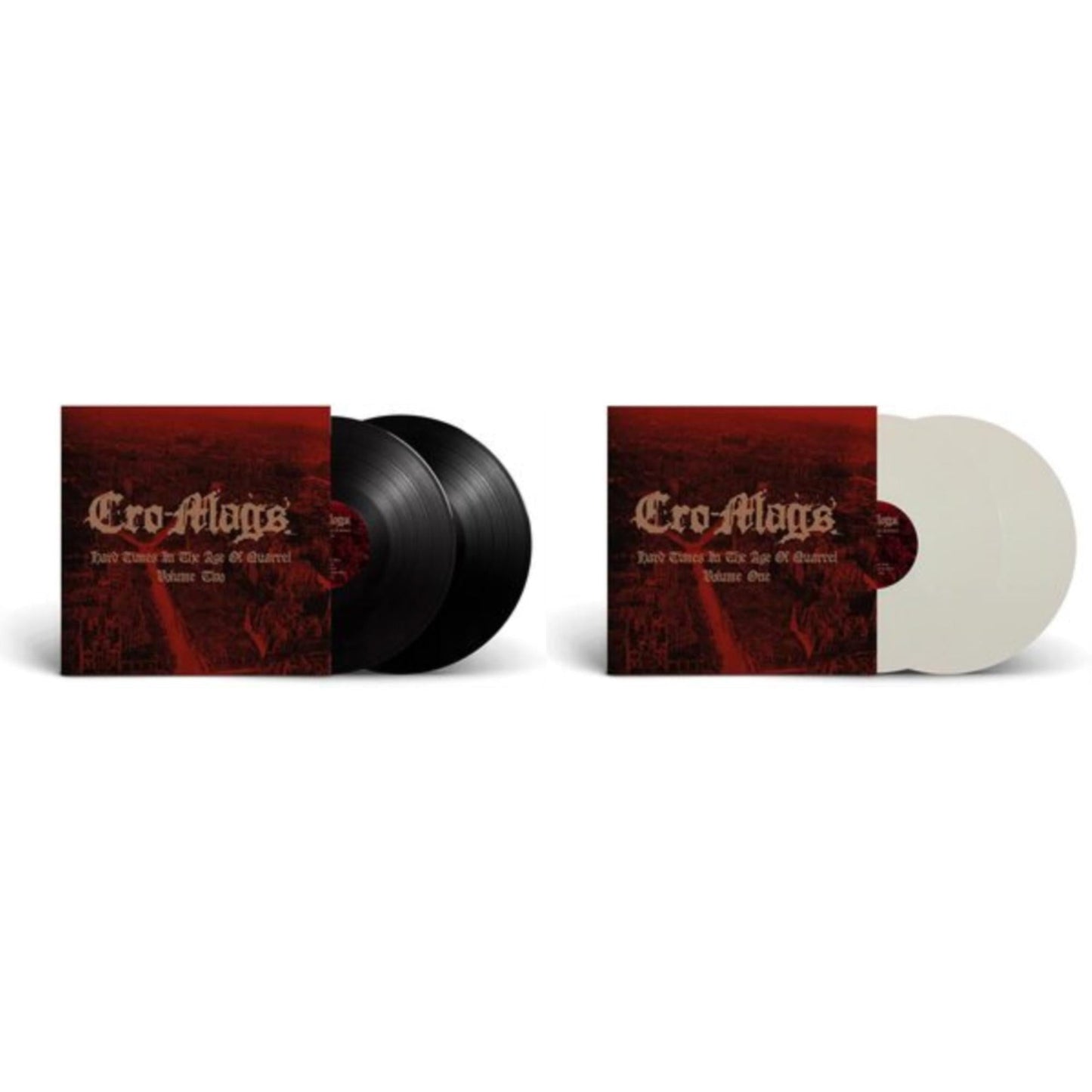 Cro-Mags - Hard Times In The Age Of Quarrel: Vol 1 (2LP/White Vinyl) & Hard Times In The Age Of Quarrel: Vol 2 (2LP)