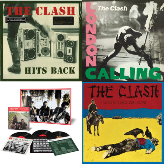 Clash - Hits Back (180G) & London Calling (2LP/180G/Remastered) & Combat Rock + The People's Hall (Special Edition/3LP/180G) & Give 'Em Enough Rope (180G/Remastered)