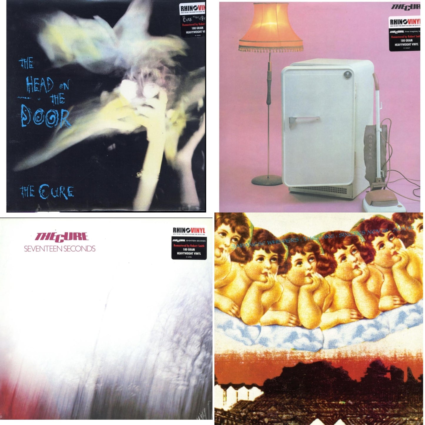 Cure - Head On The Door (180G) & Three Imaginary Boys (180G) & Seventeen Seconds (180G) & Japanese Whispers: The Cure Singles Nov 82:Nov 83 (Clear LP Vinyl/Transclear Sleeve W/ Inner Bag)