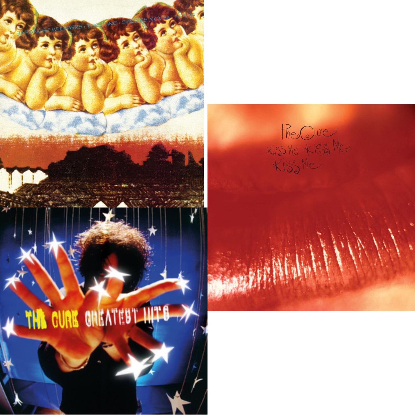 Cure - Kiss Me, Kiss Me, Kiss Me (180G) & Greatest Hits & Japanese Whispers: The Cure Singles Nov 82:Nov 83 (Clear LP Vinyl/Transclear Sleeve W/ Inner Bag)