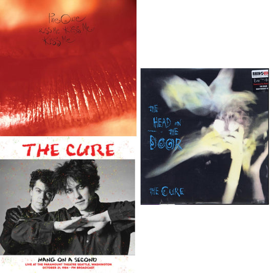 Cure - Kiss Me, Kiss Me, Kiss Me (180G) & Hang On A Second: Live At The Paramount Theatre Seattle, Washington, October 21, 1984 - Fm Broadcast & Head On The Door (180G) - LP Vinyl Bundle