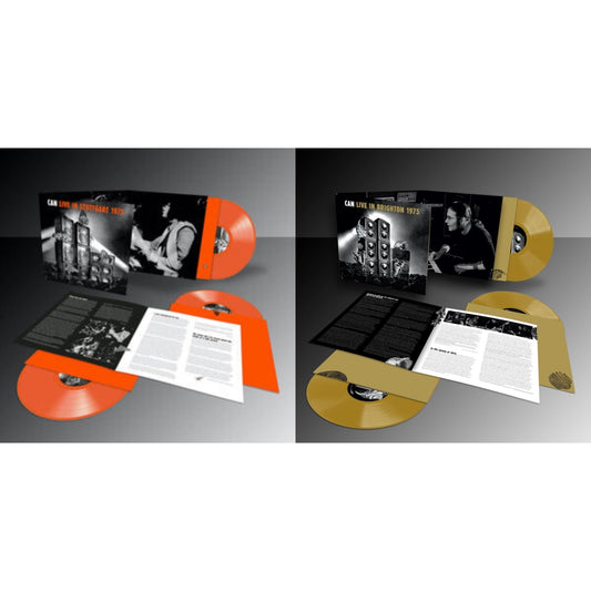 Can - Live Stuttgart 1975 (Orange Vinyl/3LP) & Live In Brighton 1975 (Limited Edition/Inca Gold Vinyl/3LP)