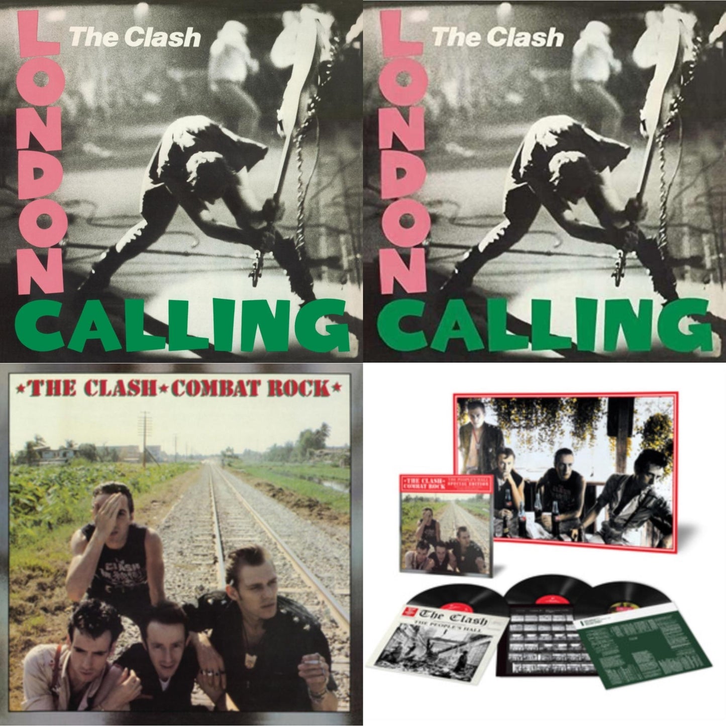 Clash - London Calling (2LP/180G/Remastered) & London Calling & Combat Rock (180G/Remastered) & Combat Rock + The People's Hall (Special Edition/3LP/180G)