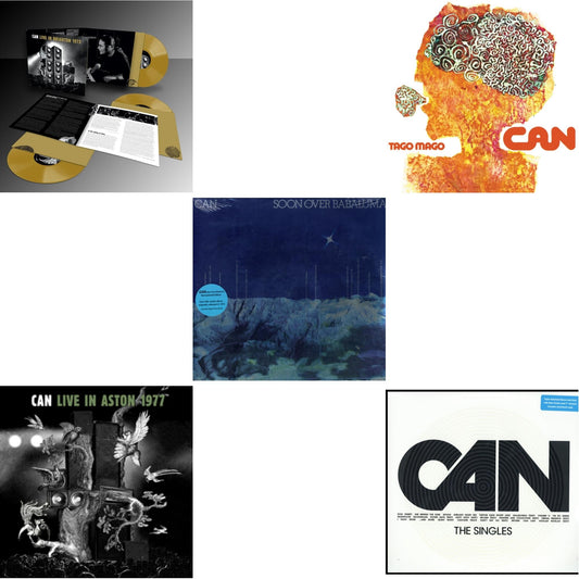 Can - Live In Brighton 1975 (Limited Edition/Inca Gold Vinyl/3LP) & Live In Aston 1977 & Soon Over Babaluma & Tago Mago (Limited Edition Orange LP Vinyl) & Singles