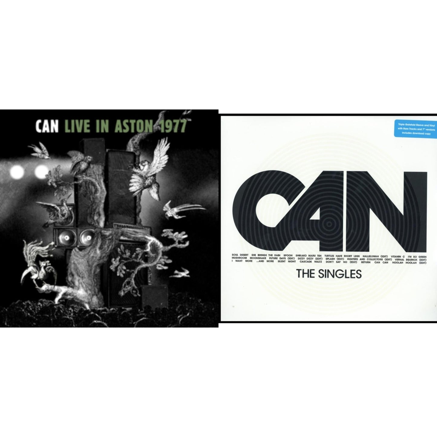 Can - Live In Aston 1977 & Singles - LP Vinyl Bundle
