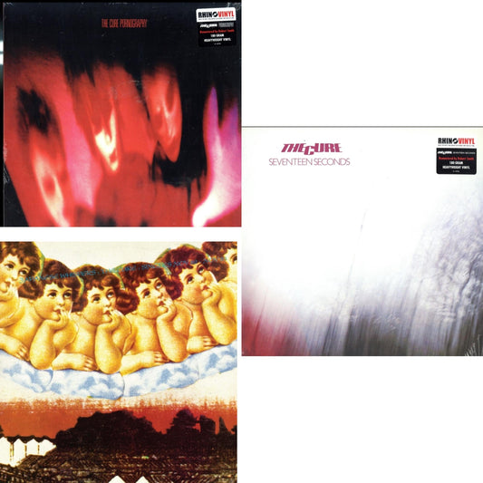 Cure - Seventeen Seconds (180G) & Pornography (180G) & Japanese Whispers: The Cure Singles Nov 82:Nov 83 (Clear LP Vinyl/Transclear Sleeve W/ Inner Bag)