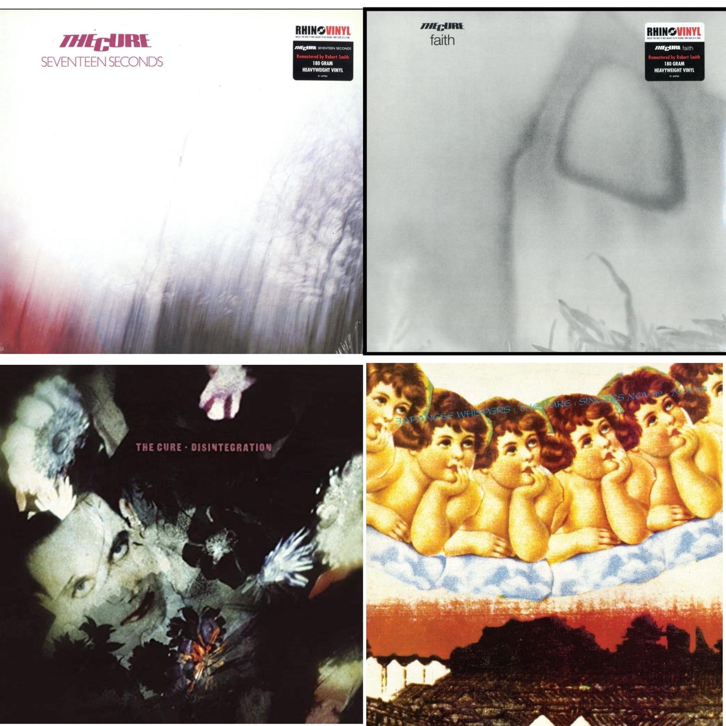 Cure - Seventeen Seconds (180G) & Faith (180G) & Disintegration & Japanese Whispers: The Cure Singles Nov 82:Nov 83 (Clear LP Vinyl/Transclear Sleeve W/ Inner Bag)