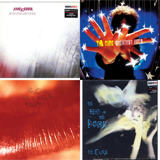 Cure - Greatest Hits (2LP) & Head On The Door (180G) & Kiss Me, Kiss Me, Kiss Me (180G) & Seventeen Seconds (180G)