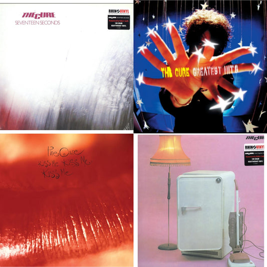 Cure - Greatest Hits (2LP) & Kiss Me, Kiss Me, Kiss Me (180G) & Three Imaginary Boys (180G) & Seventeen Seconds (180G)