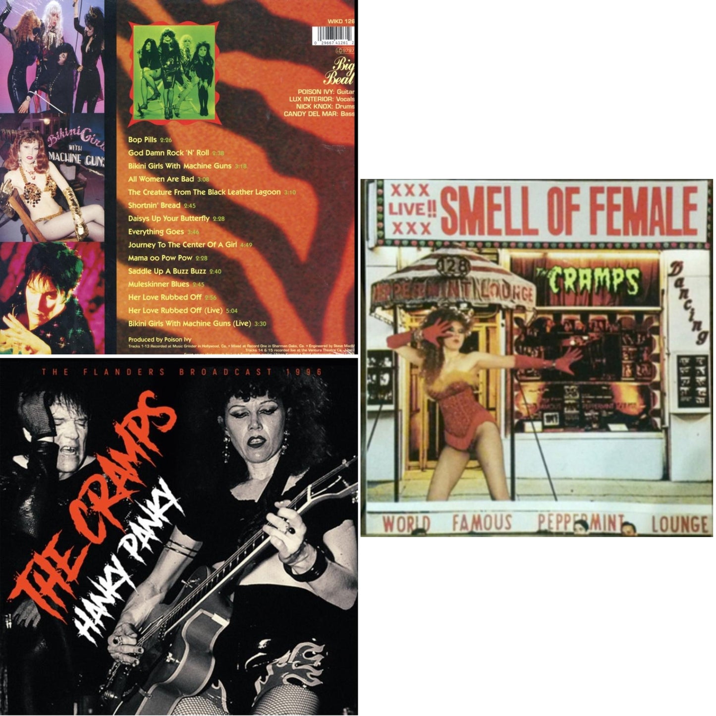 Cramps - Smell Of Female & Stay Sick & Hanky Panky (Red Vinyl/2LP)