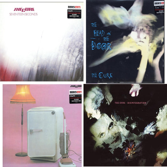 Cure - Head On The Door (180G) & Three Imaginary Boys (180G) & Seventeen Seconds (180G) & Disintegration - LP Vinyl Bundle