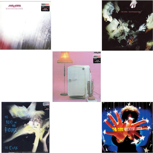 Cure - Greatest Hits (2LP) & Head On The Door (180G) & Three Imaginary Boys (180G) & Seventeen Seconds (180G) & Disintegration
