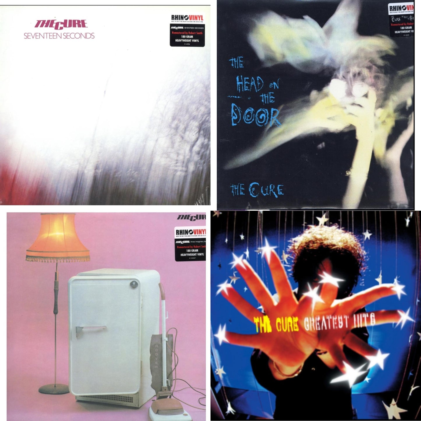 Cure - Greatest Hits (2LP) & Head On The Door (180G) & Three Imaginary Boys (180G) & Seventeen Seconds (180G)