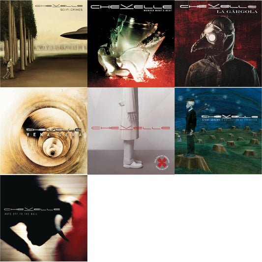 Chevelle - Hats Off To The Bull & Stray Arrows: Collection Of Favorites & La Gargola & Vena Sera & Wonder What's Next & Sci-Fi Crimes & This Type Of Thinking (Could Do Us In) - CD Bundle