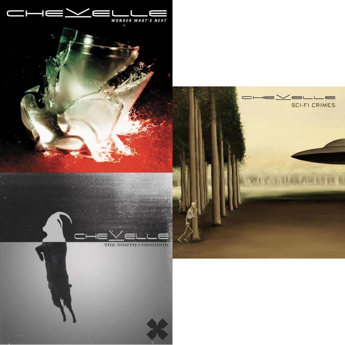 Chevelle - Wonder What's Next & North Corridor & Sci-Fi Crimes - CD Bundle