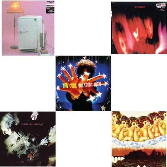 Cure - Three Imaginary Boys (180G) & Pornography (180G) & Disintegration & Greatest Hits & Japanese Whispers: The Cure Singles Nov 82:Nov 83 (Clear LP Vinyl/Transclear Sleeve W/ Inner Bag)