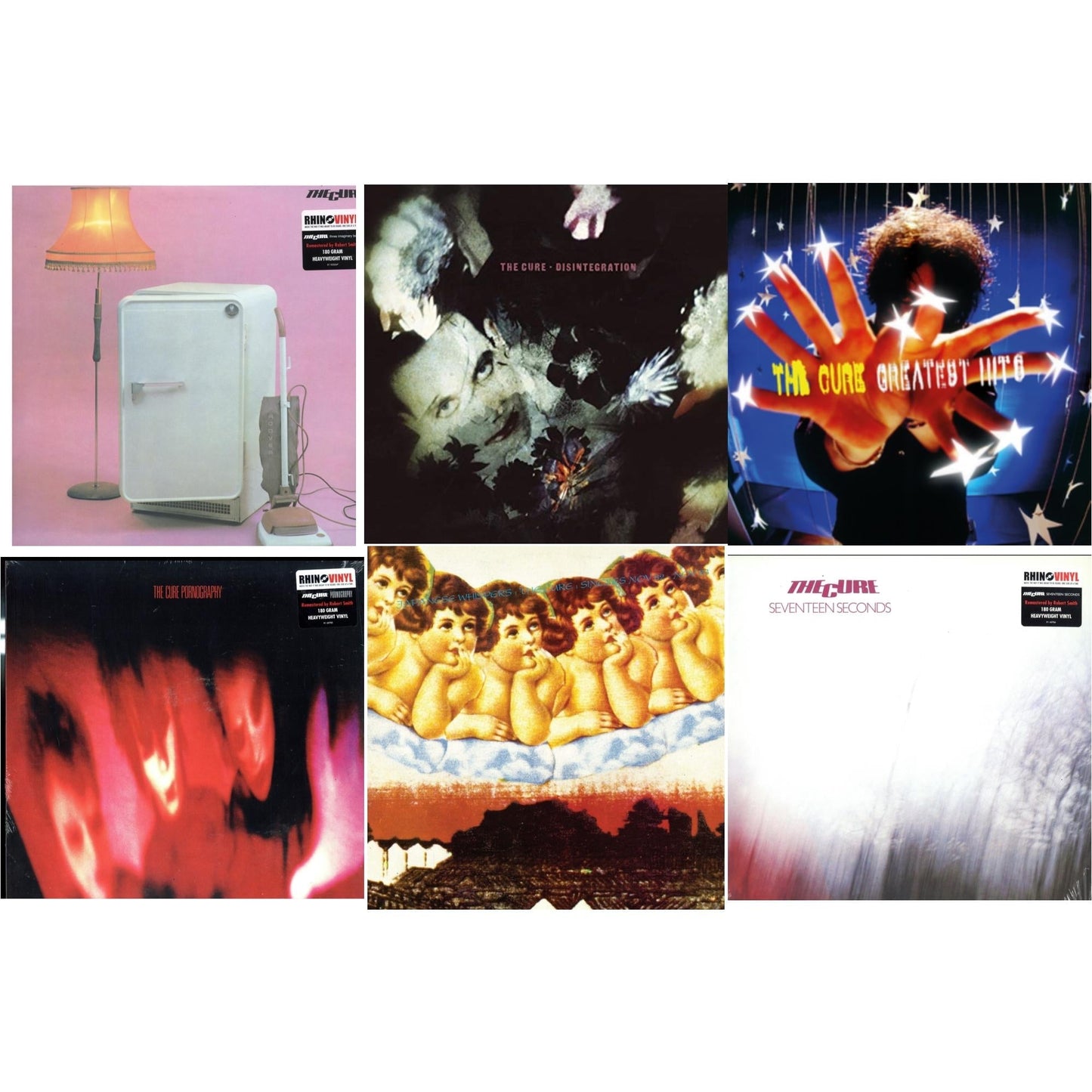 Cure - Three Imaginary Boys (180G) & Seventeen Seconds (180G) & Pornography (180G) & Disintegration & Greatest Hits & Japanese Whispers: The Cure Singles Nov 82:Nov 83 (Clear LP Vinyl/Transclear Sleeve W/ Inner Bag)