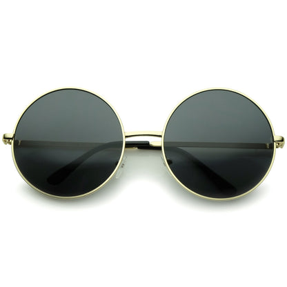 Oversize Vintage Inspired Metal Round Circle Sunglasses 8370