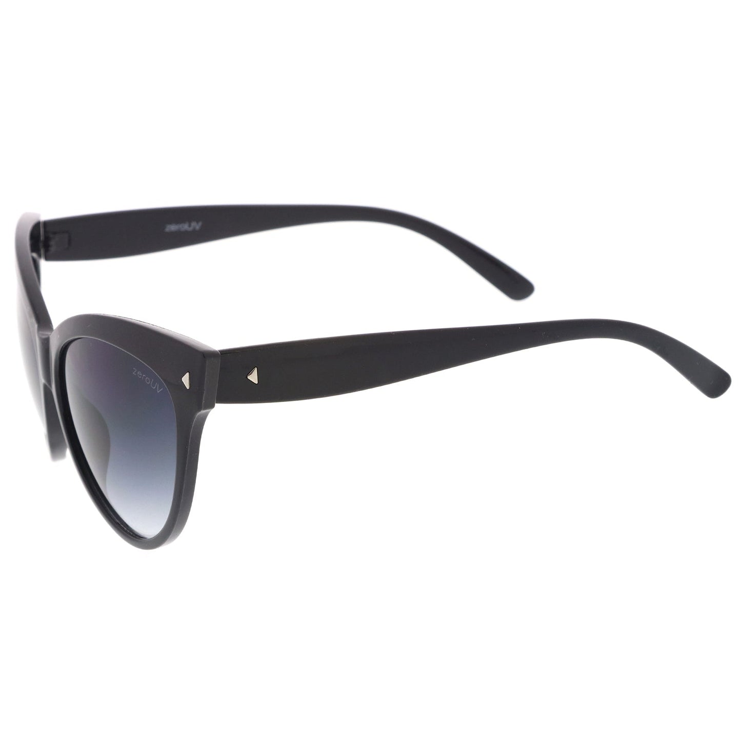High Pointed Tip Inset Frame Oversize Cat Eye Sunglasses 8462