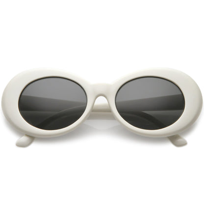 Retro 1990's Fashion Oval Clout Goggle Sunglasses 51mm C381