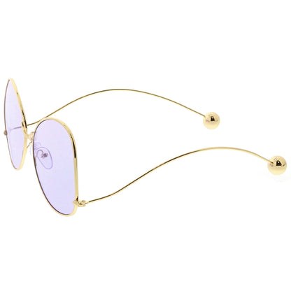 Women's Retro Oversize Butterfly Shape Color Tone Lens Sunglasses C443