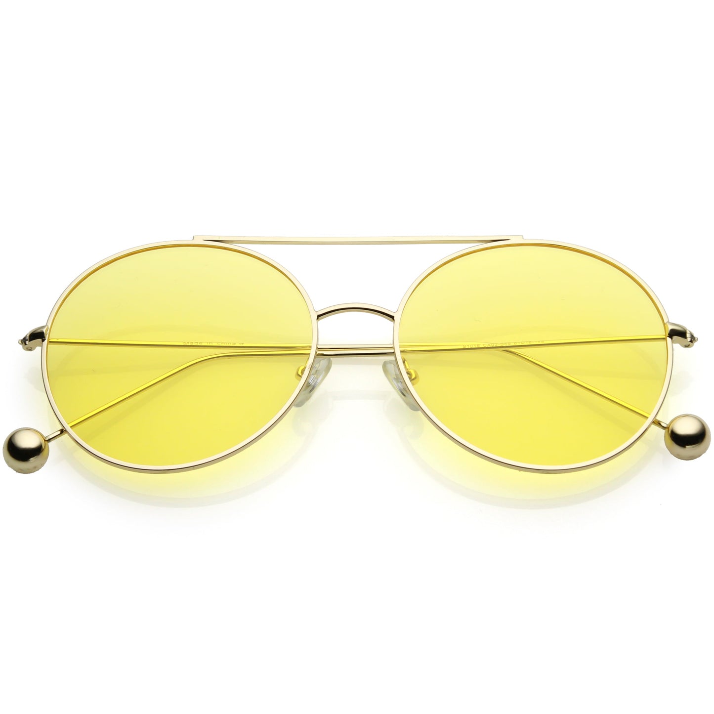 Premium Oversize Color Oval Plat Lens Aviator Sunglasses C498