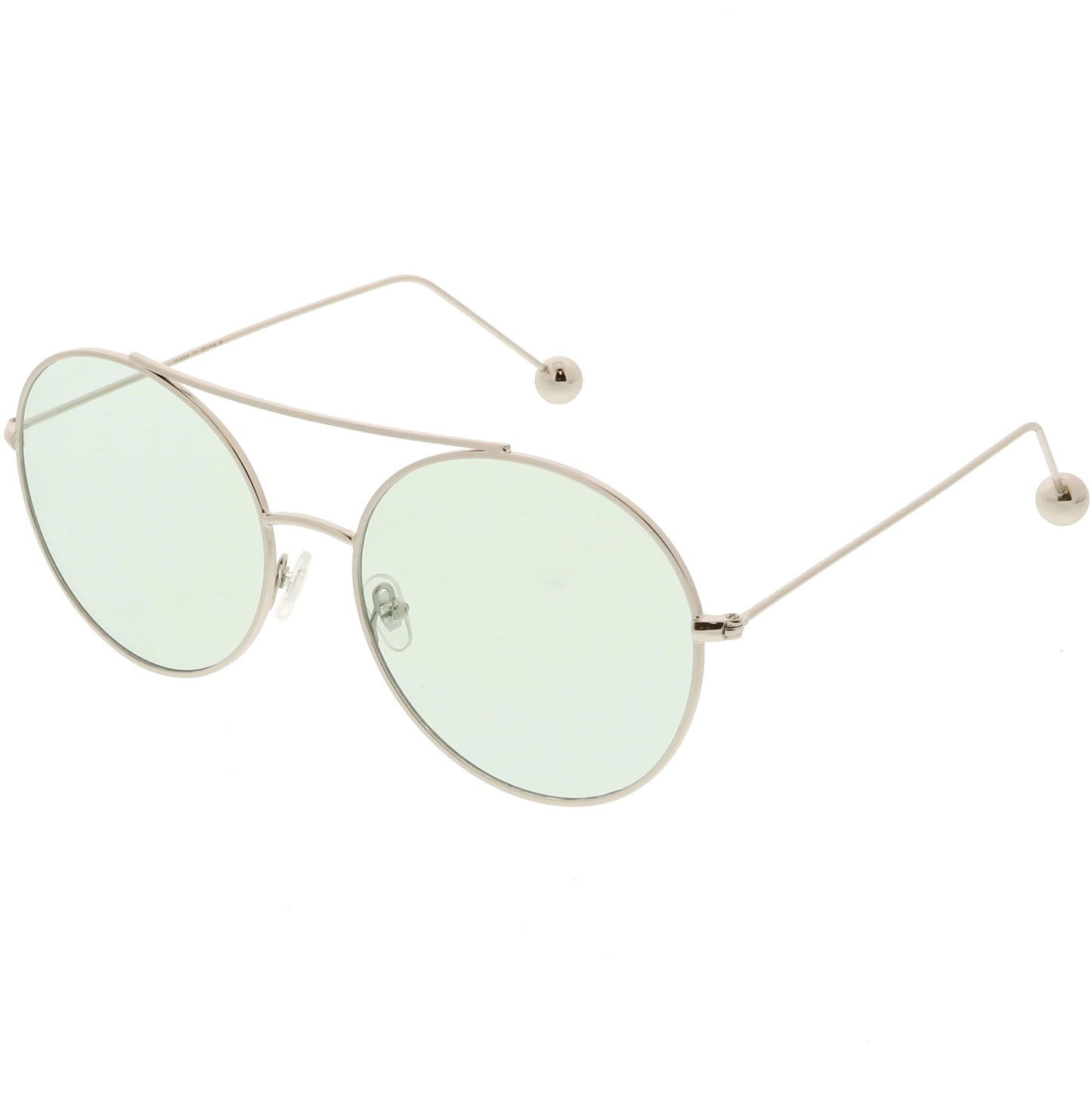 Premium Oversize Color Oval Plat Lens Aviator Sunglasses C498