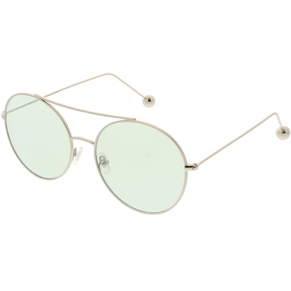 Premium Oversize Color Oval Plat Lens Aviator Sunglasses C498
