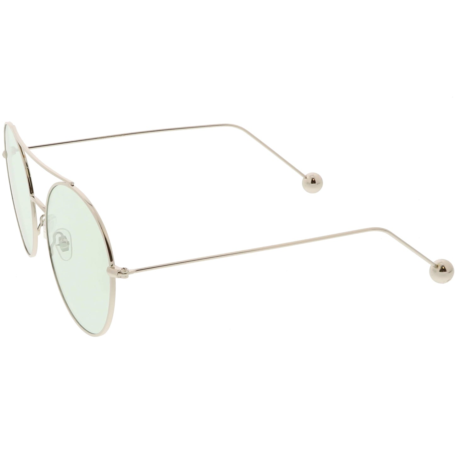 Premium Oversize Color Oval Plat Lens Aviator Sunglasses C498