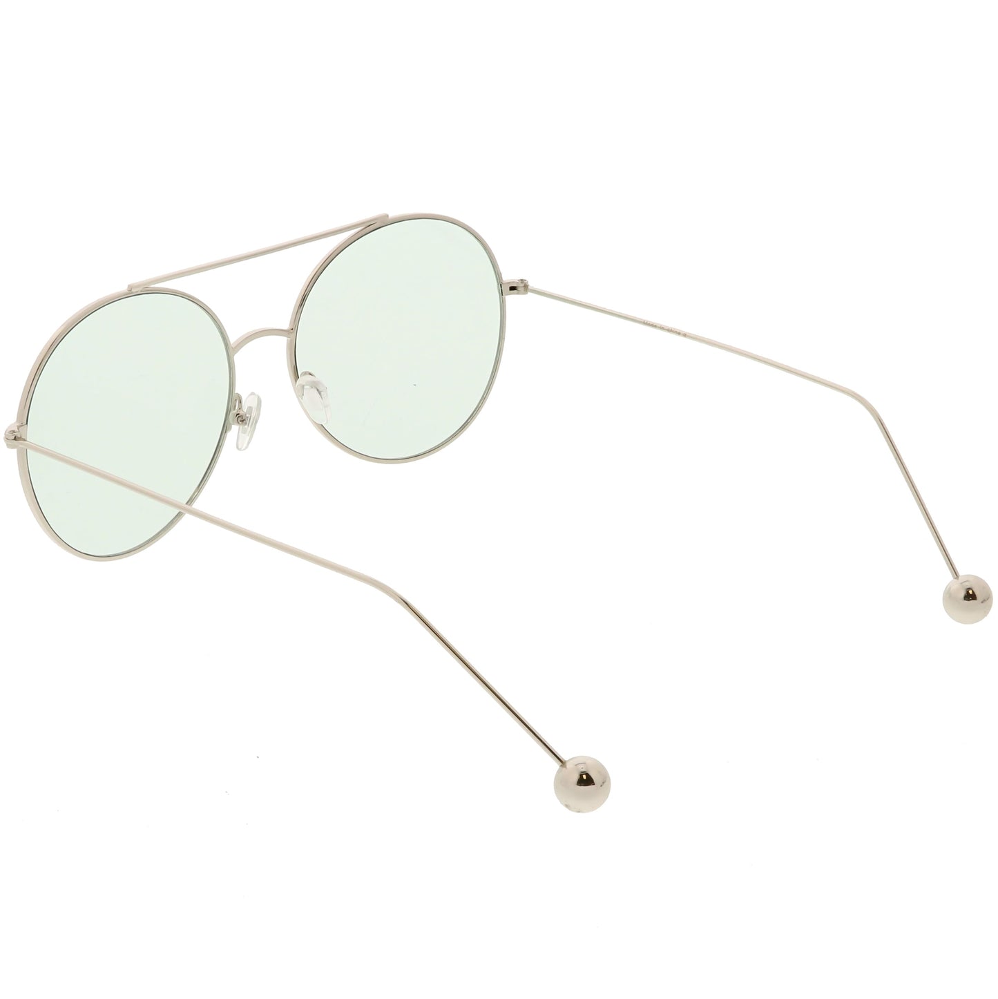 Premium Oversize Color Oval Plat Lens Aviator Sunglasses C498