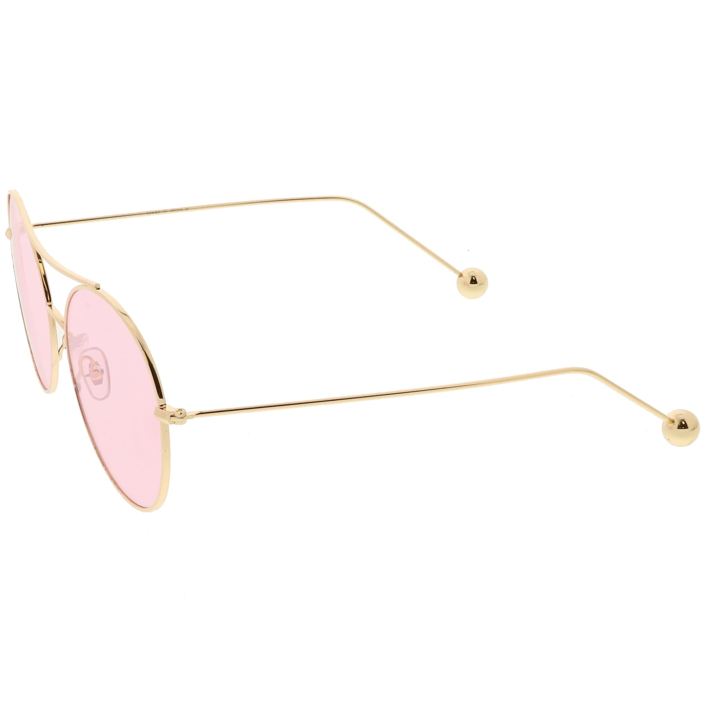 Premium Oversize Color Oval Plat Lens Aviator Sunglasses C498