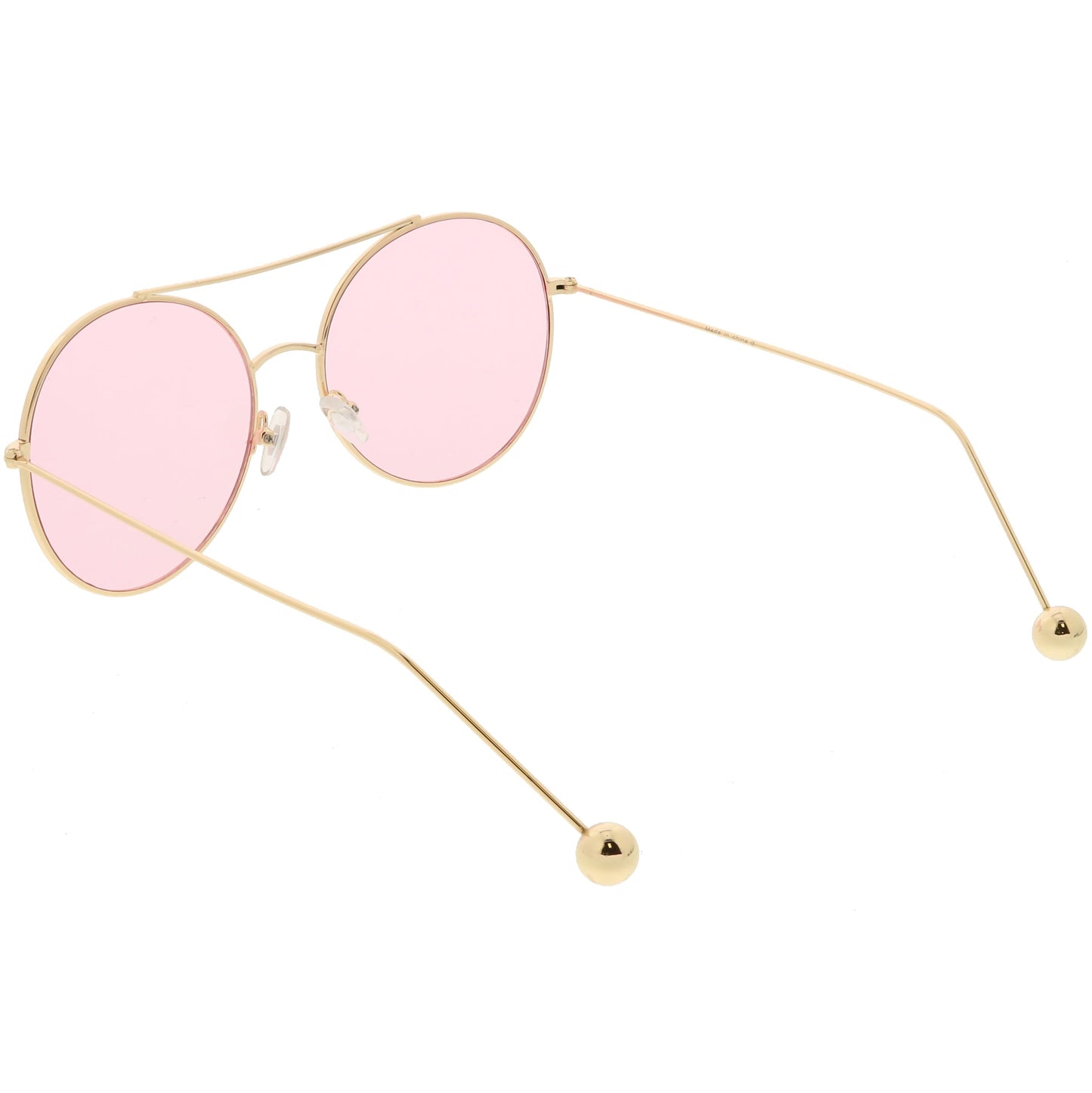 Premium Oversize Color Oval Plat Lens Aviator Sunglasses C498