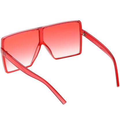 Women's Oversize Festival Color Tone Square Sunglasses C581