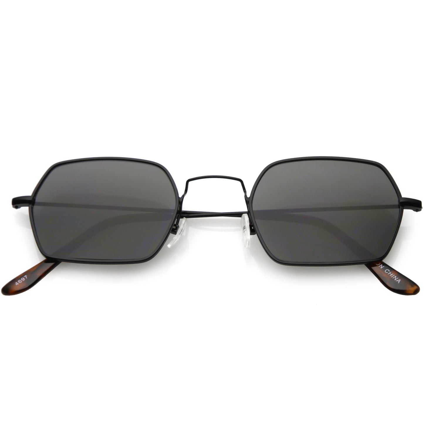 Ultra Slim Metal Hexagon Geometric Sunglasses C633