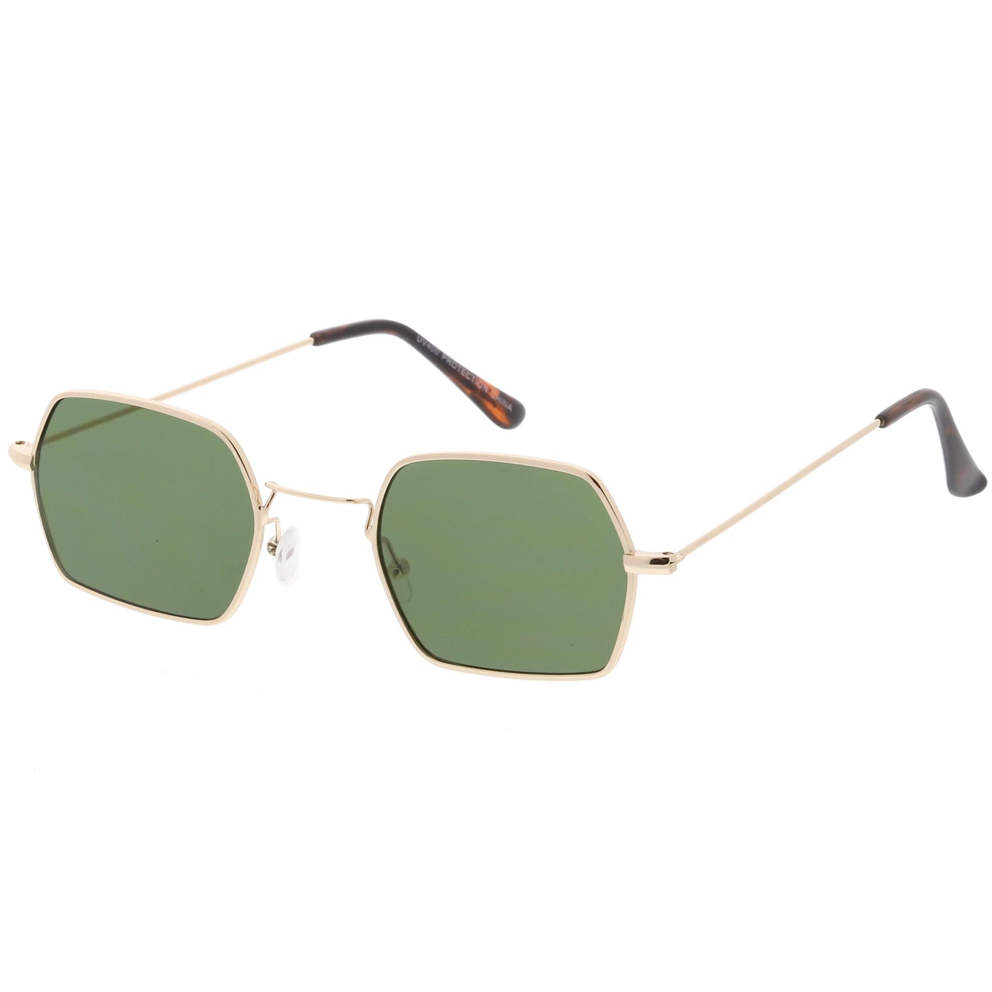 Ultra Slim Metal Hexagon Geometric Sunglasses C633