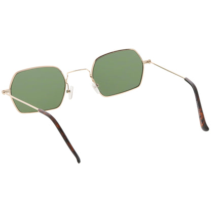 Ultra Slim Metal Hexagon Geometric Sunglasses C633