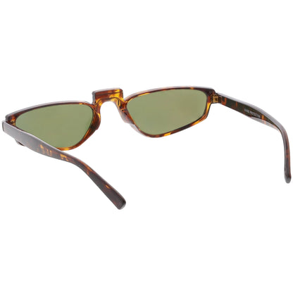 Women's Retro Modern Low Bridge Mirrored Lens Cat Eye Sunglasses C670