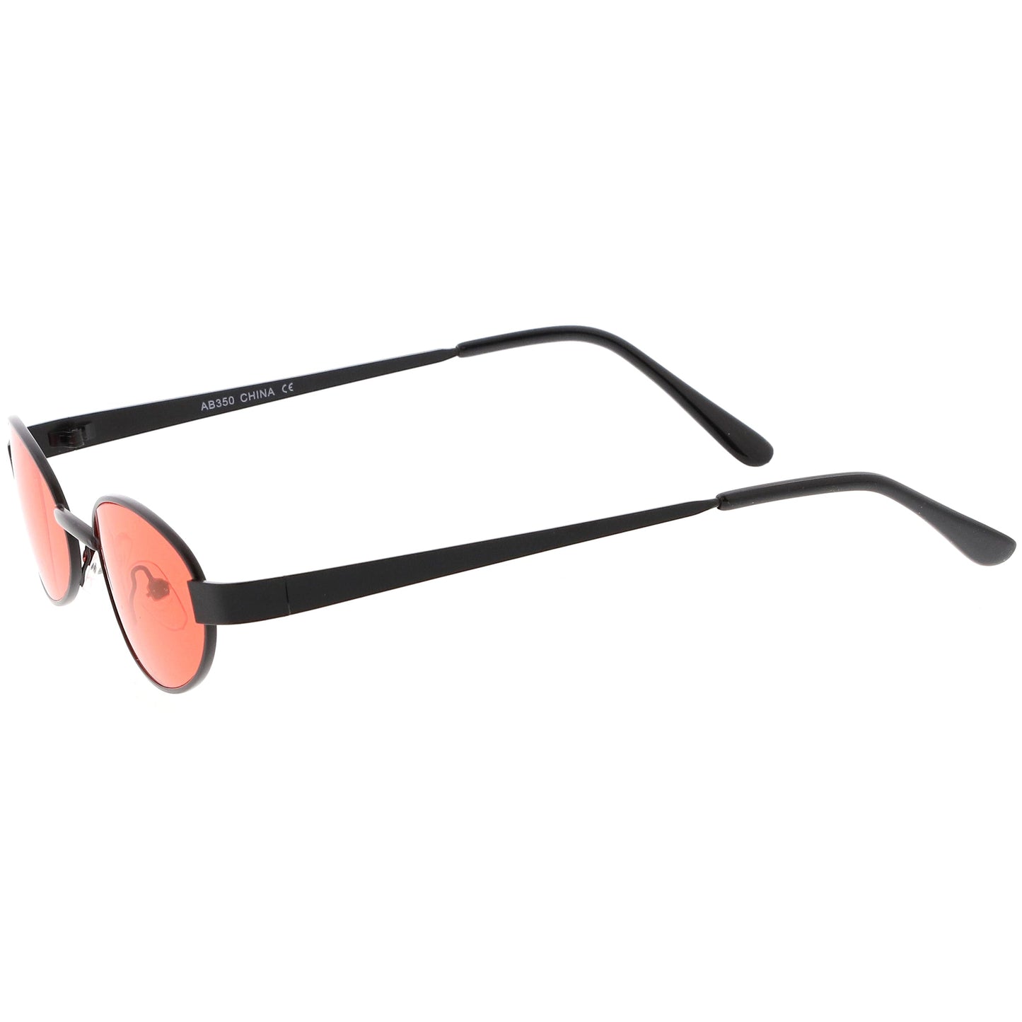 Retro 1990's Small Color Tone Oval Metal Sunglasses C709