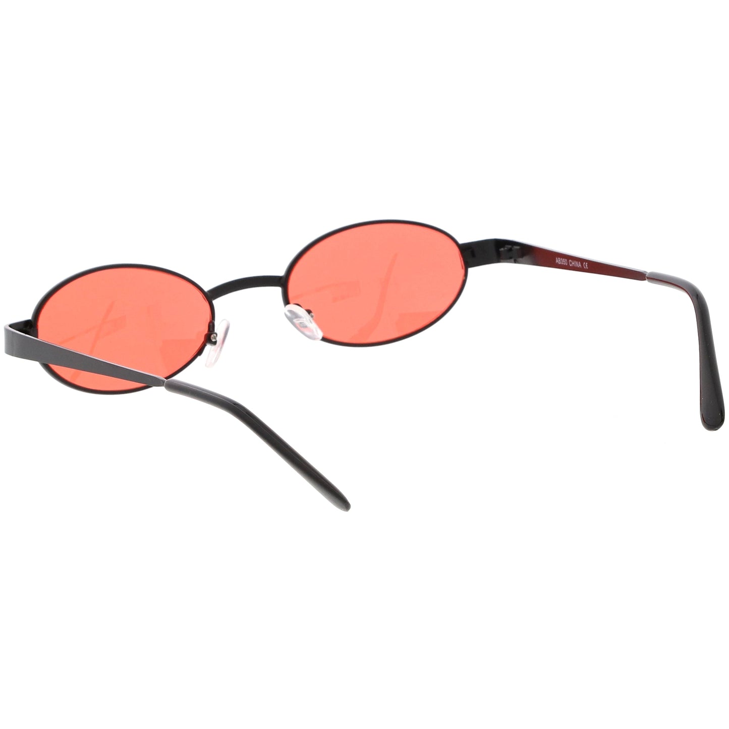 Retro 1990's Small Color Tone Oval Metal Sunglasses C709