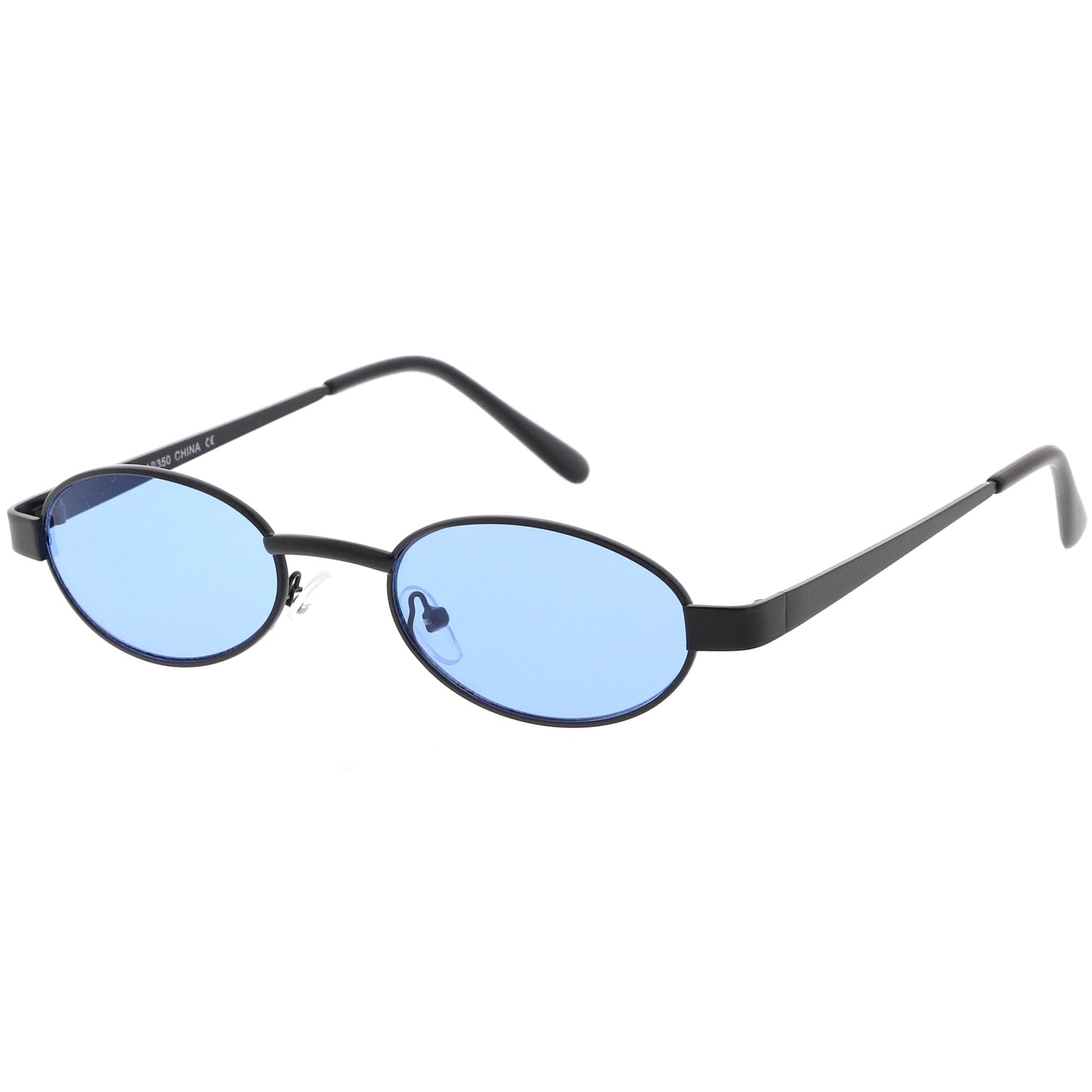 Retro 1990's Small Color Tone Oval Metal Sunglasses C709