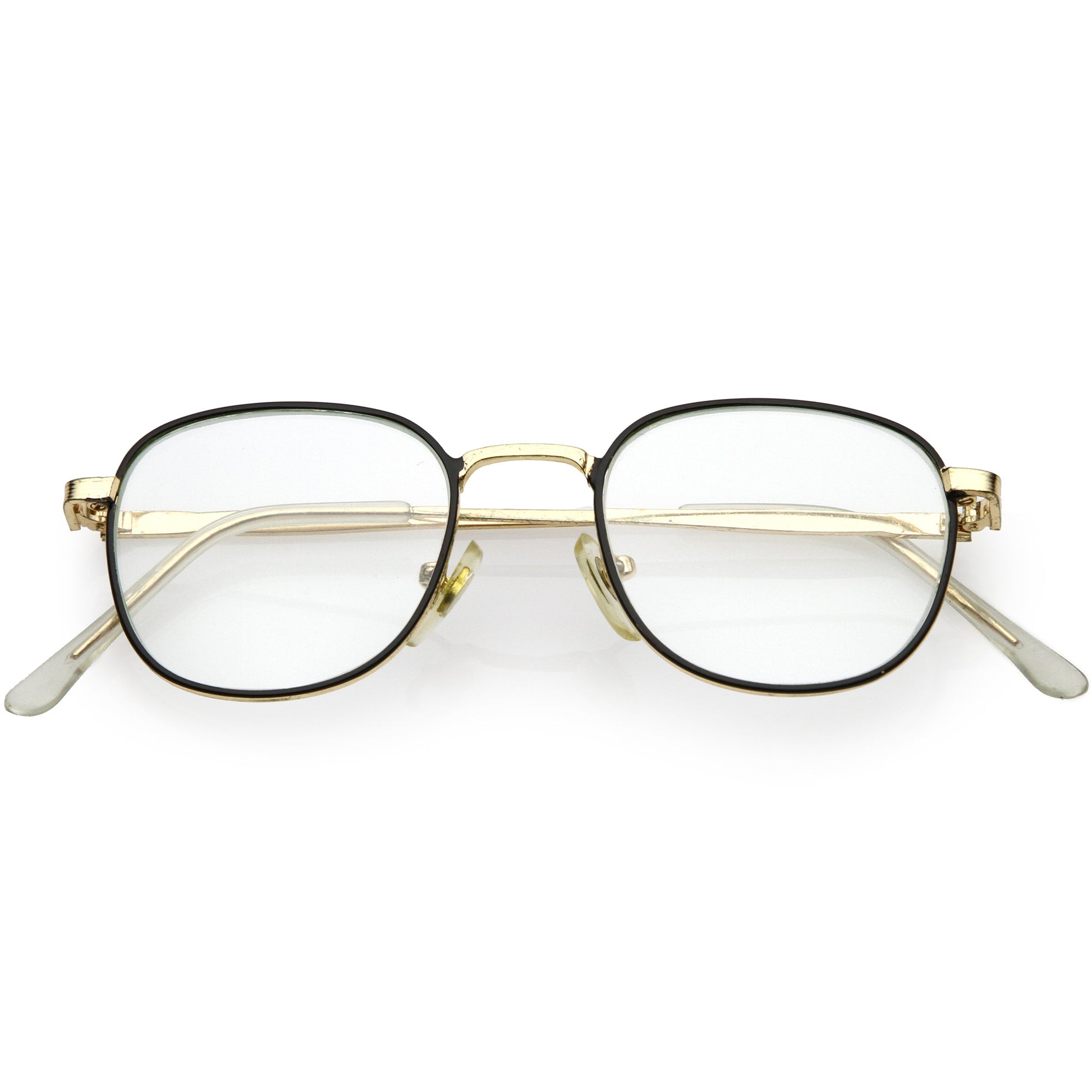 True Vintage Dapper Square Clear Lens Glasses C718