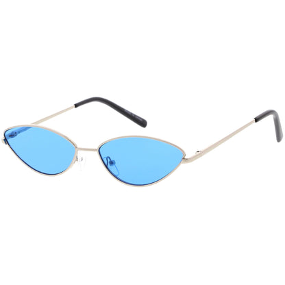 Retro 1990's Color Tone Metal Cat Eye Sunglasses C724