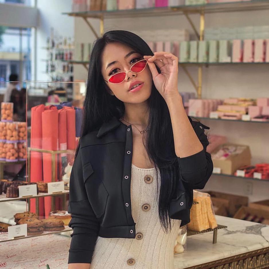 Retro 1990's Color Tone Metal Cat Eye Sunglasses C724