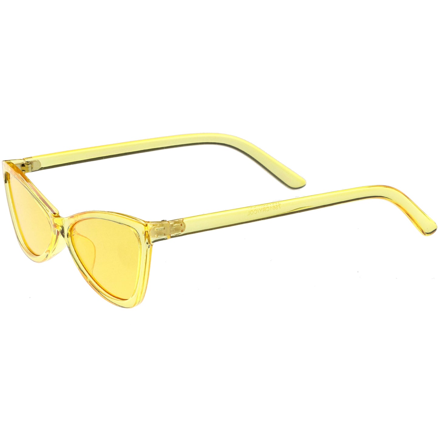Retro Small Triangle Transparent Color Tone Lens Cat Eye Sunglasses C727