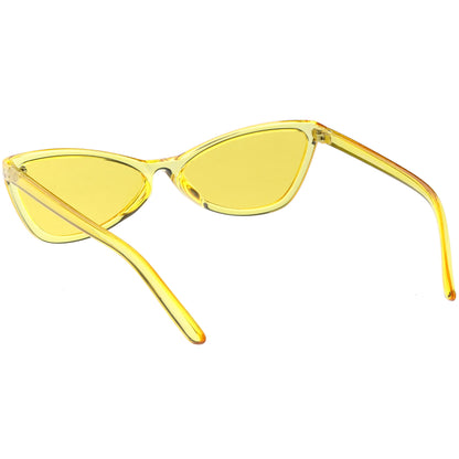 Retro Small Triangle Transparent Color Tone Lens Cat Eye Sunglasses C727