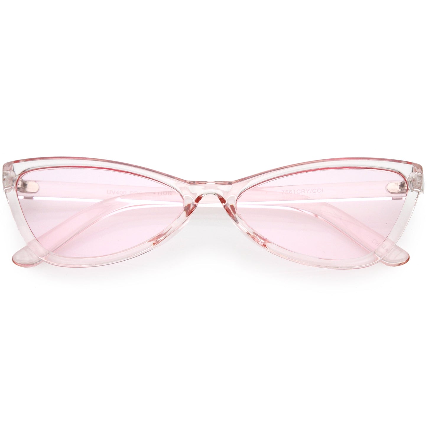 Retro Small Triangle Transparent Color Tone Lens Cat Eye Sunglasses C727