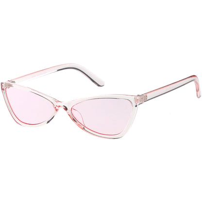 Retro Small Triangle Transparent Color Tone Lens Cat Eye Sunglasses C727